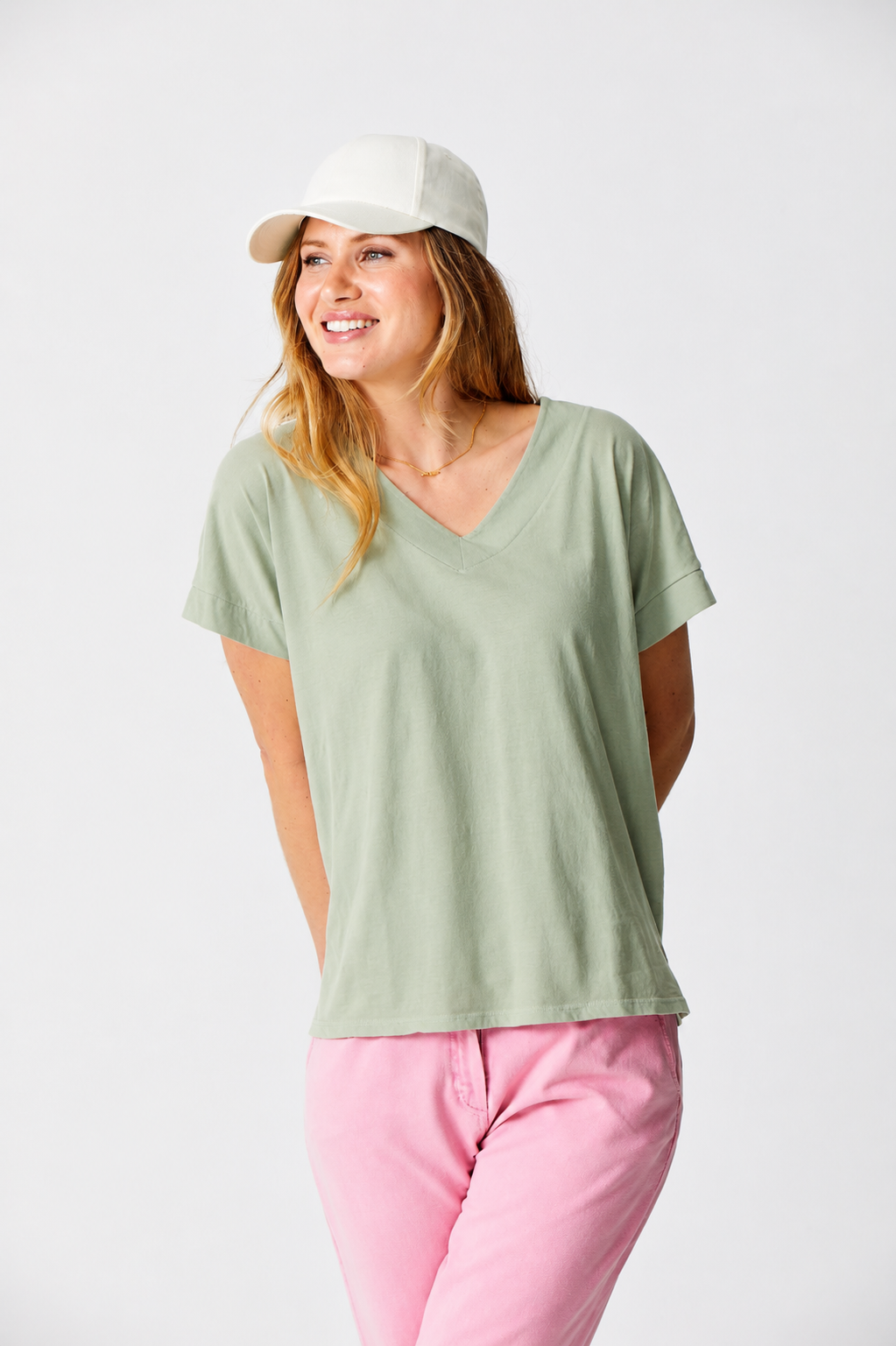 Joplin V Neck Tee - Suzy D London