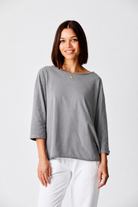 Jardine Mid Turn Up Sleeve Tee - Suzy D London
