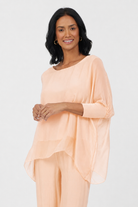 Pablo Silk Double Layer Floaty Top - Suzy D London