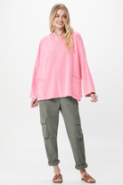Pamela Vintage Wash Oversize Wide Hoody - Suzy D London