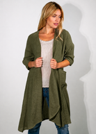Valor Gauze Linen Long Jacket - Suzy D London