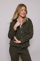 Brooklyn Frayed Edge Heavy Cotton Jacket - Suzy D London