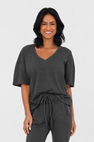 Barnaby Cotton V Neck Tee - Suzy D London
