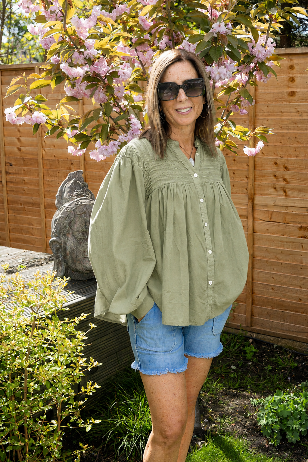 Celine Smocked Detail Blouse - Suzy D London