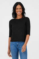 Jenesis Lurex Slash Neck Top - Suzy D London