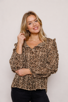 Kadence Print Blouse With Frill Detail - Suzy D London