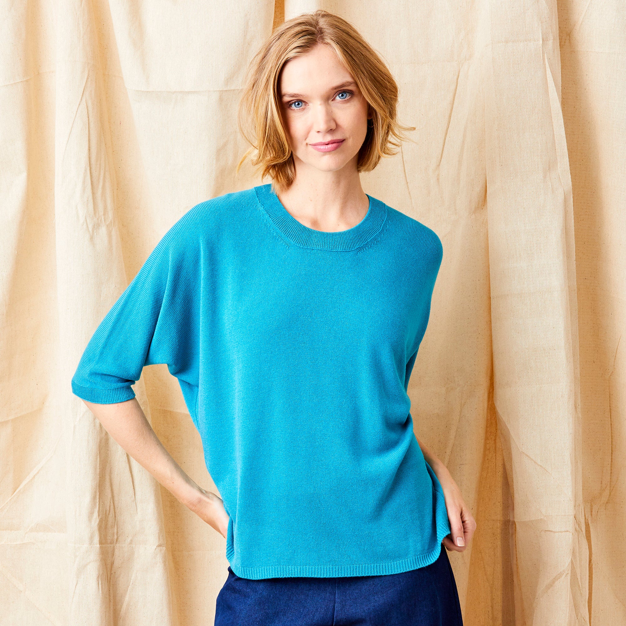 Faela Modal Soft Batwing Knit Sweater - Suzy D London