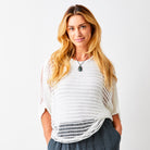 Fauna Open Weave Batwing Knit Sweater - Suzy D London