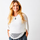 Fauna Open Weave Batwing Knit Sweater - Suzy D London