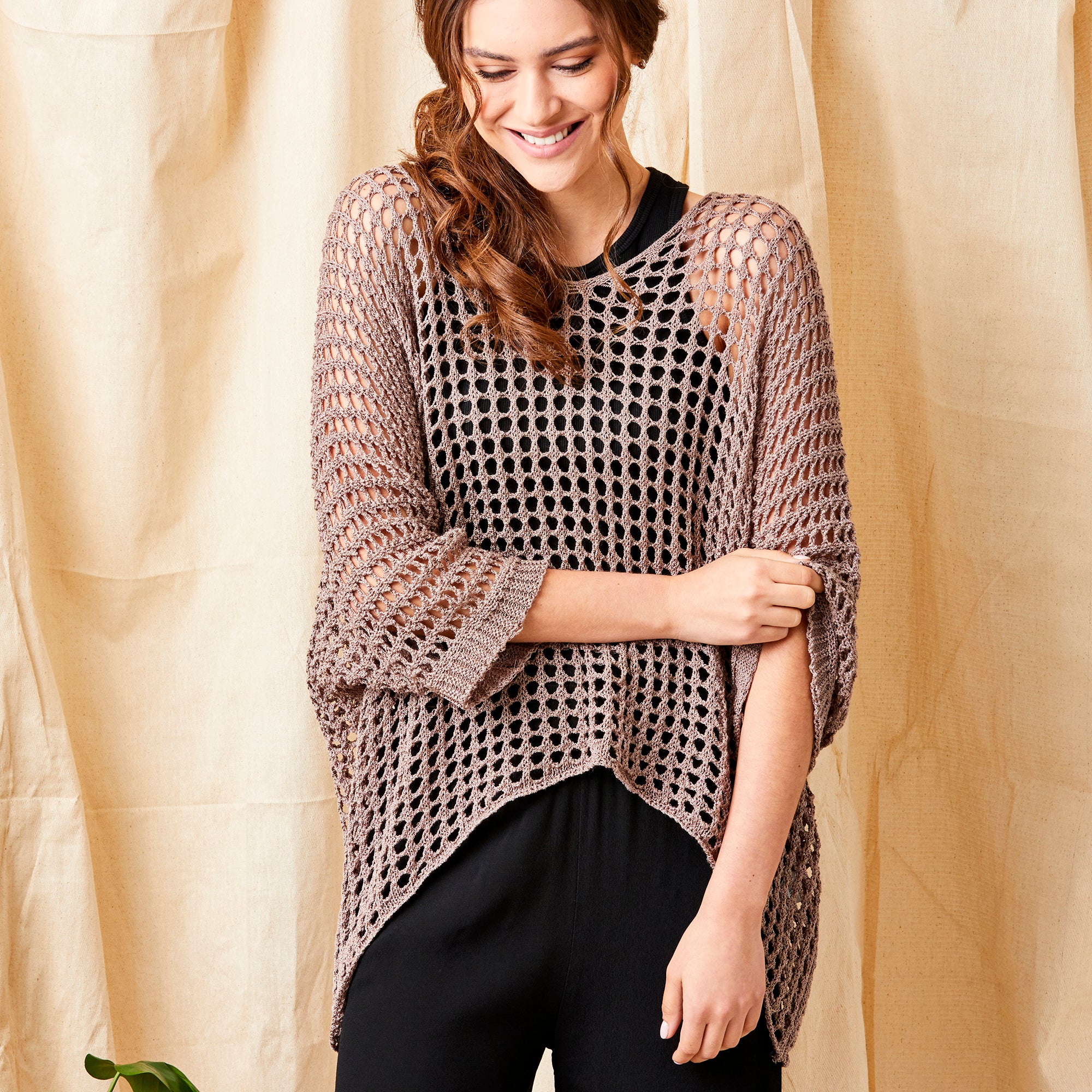 Fenella Open Weave Long V-Neck Knit Sweater - Suzy D London