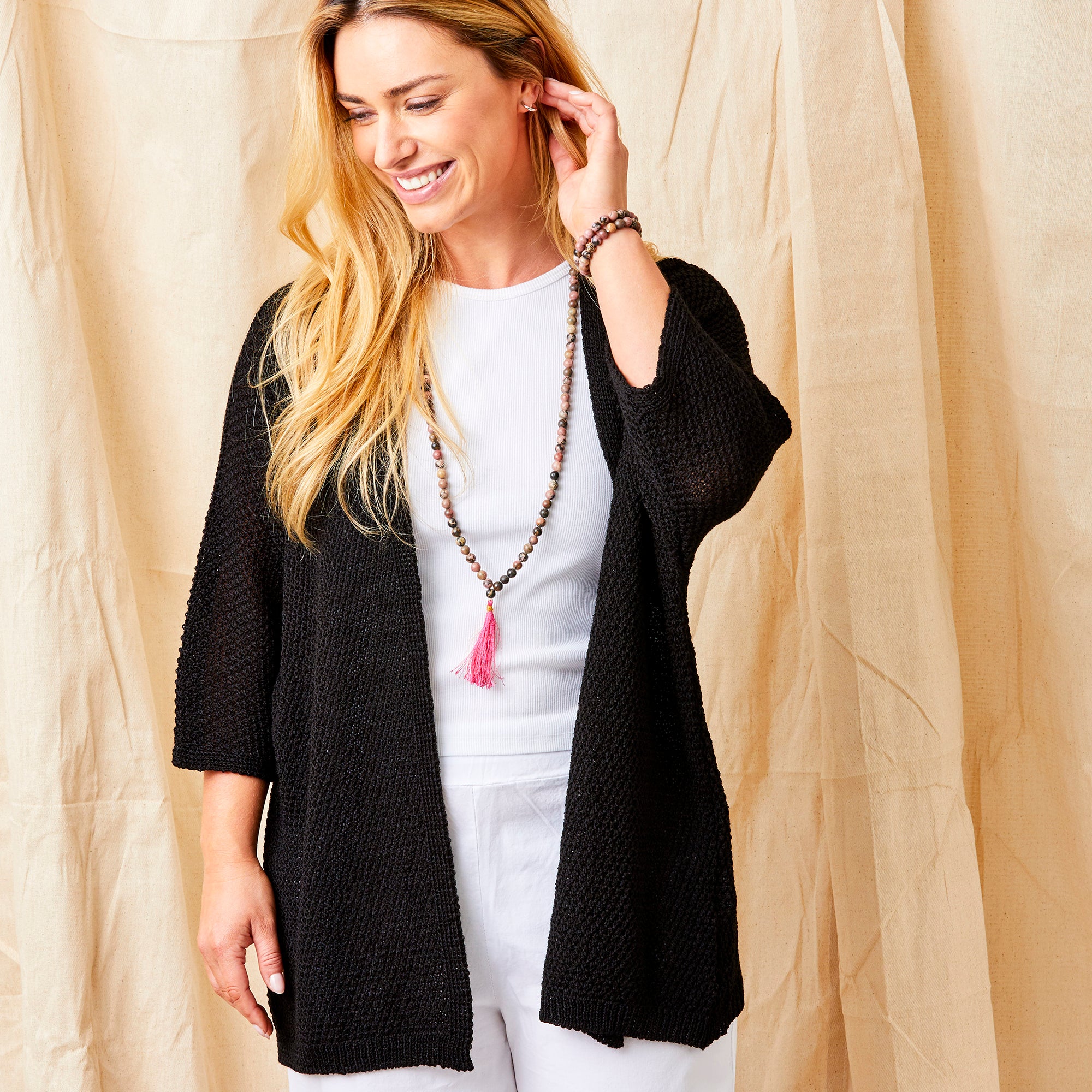 Ferelith Open Weave Knit Cardigan - Suzy D London