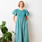 Galeena Dress With Puff Sleeves - Suzy D London