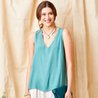 Gale Crepe V-Neck Cami - Suzy D London