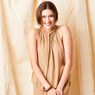 Gemima Halter Neck Crepe Cami - Suzy D London