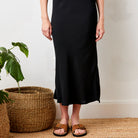 Gene Bias Cut Crepe Skirt - Suzy D London