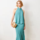 Gene Bias Cut Crepe Skirt - Suzy D London