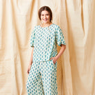 Ginny Print Crepe Palazzo Pants - Suzy D London