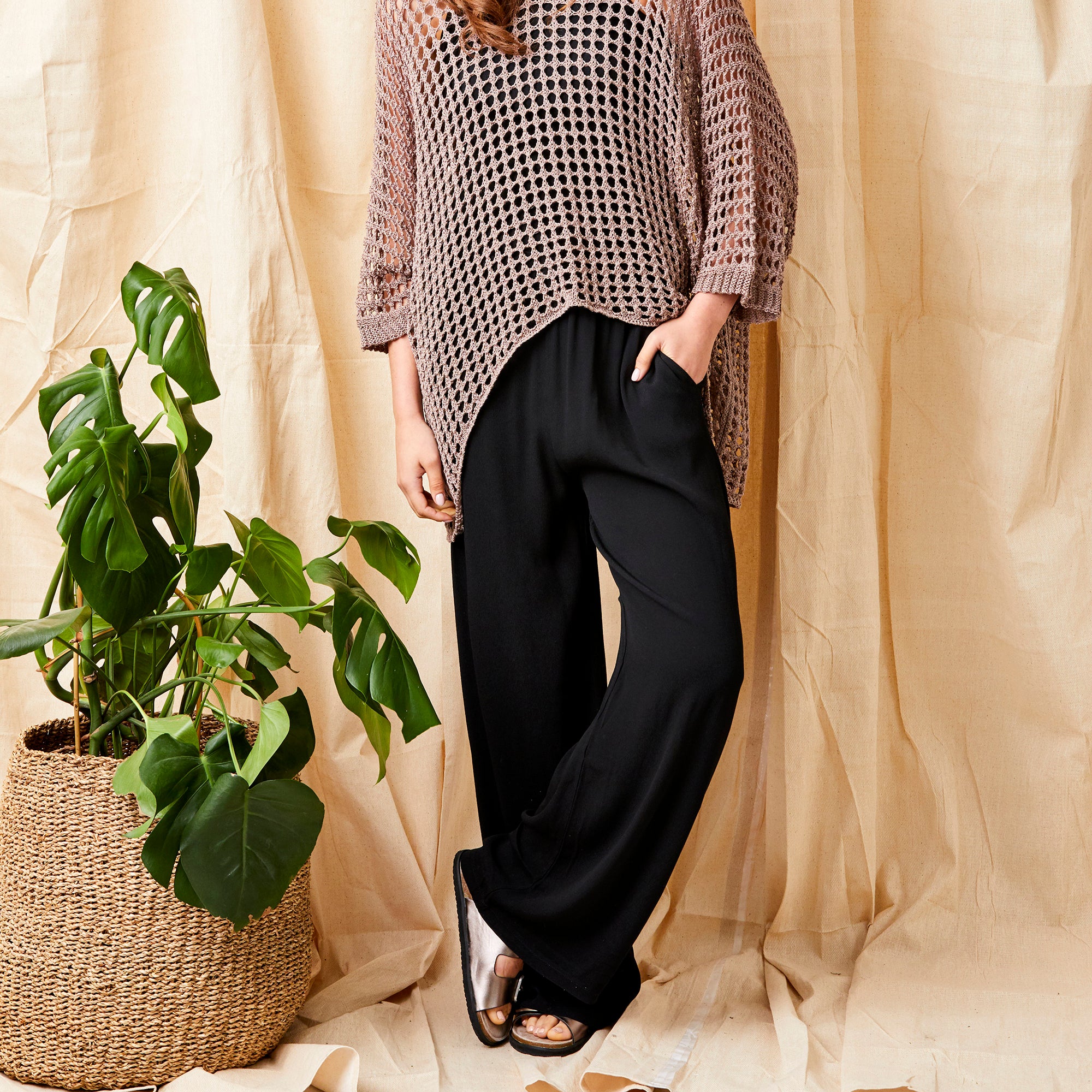 Ginny Crepe Palazzo Pants - Suzy D London