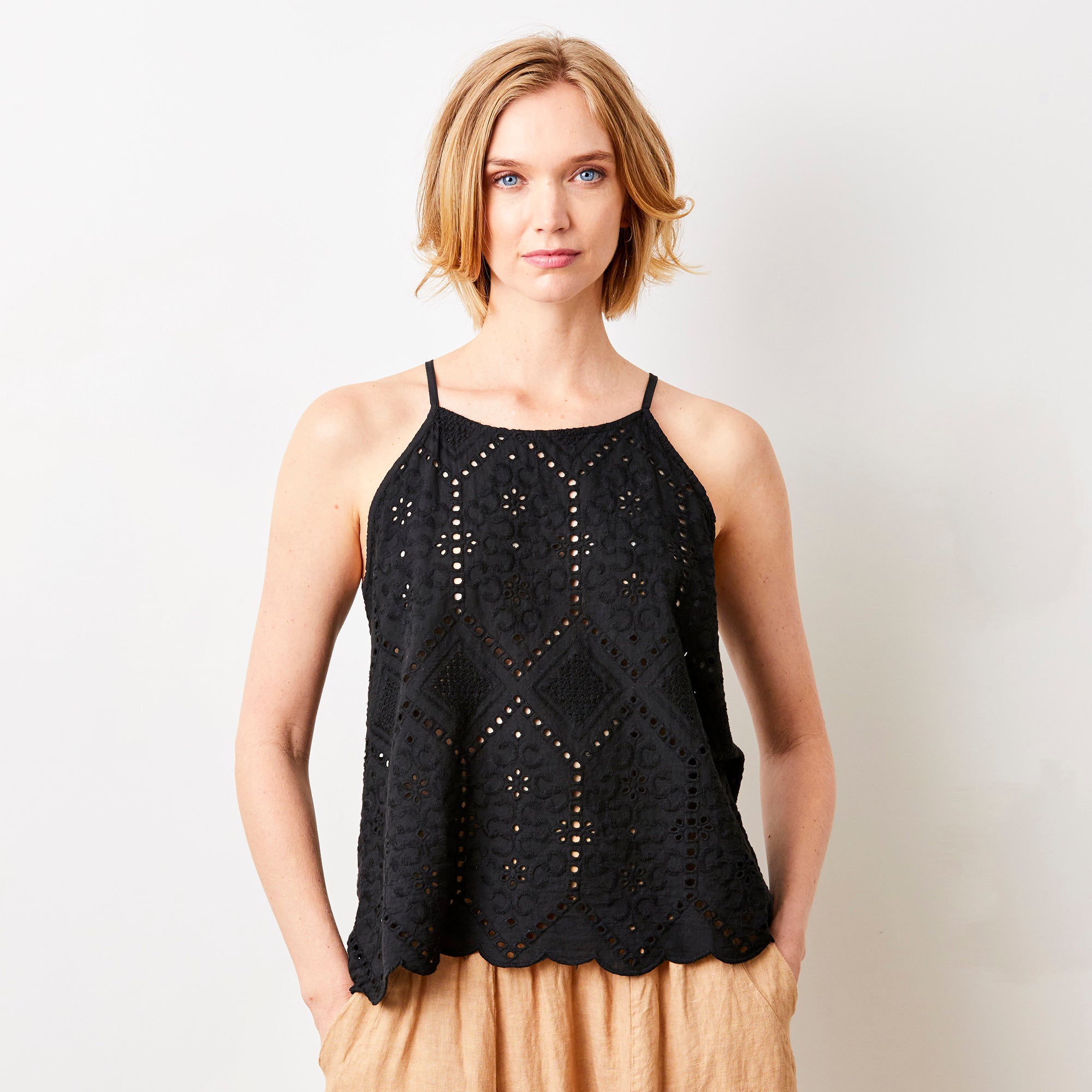 Jai Broderie Anglais Cami - Suzy D London