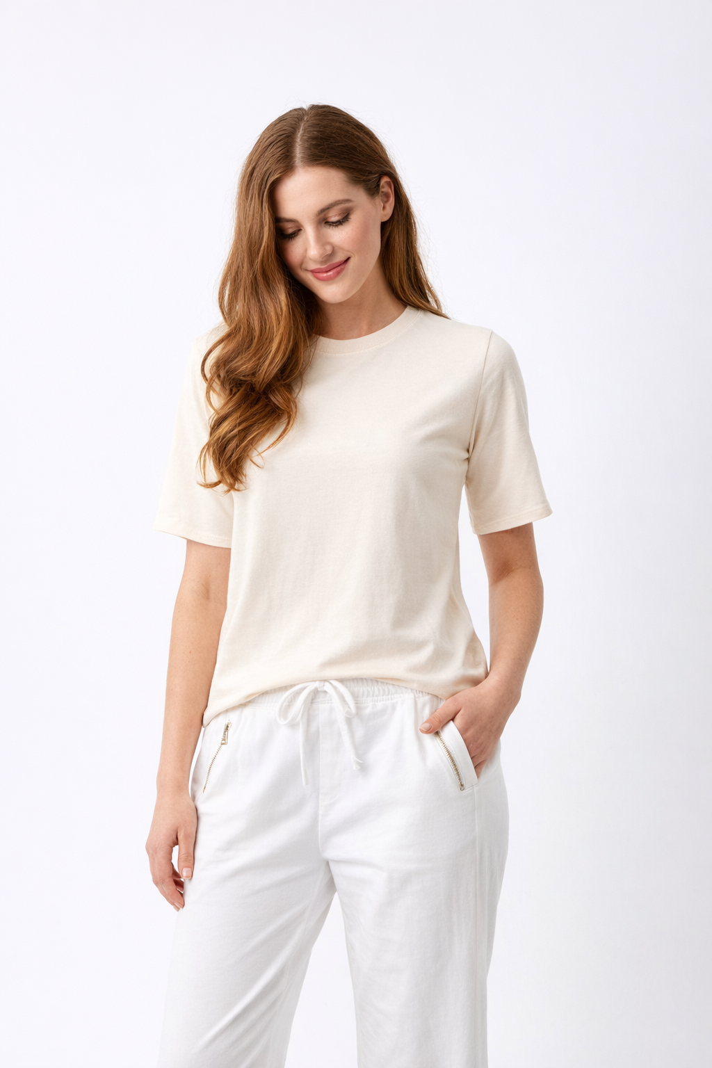 Jessica Crew Neck Tee - Suzy D London