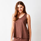 Jewel Relaxed Fit Jersey Vest - Suzy D London