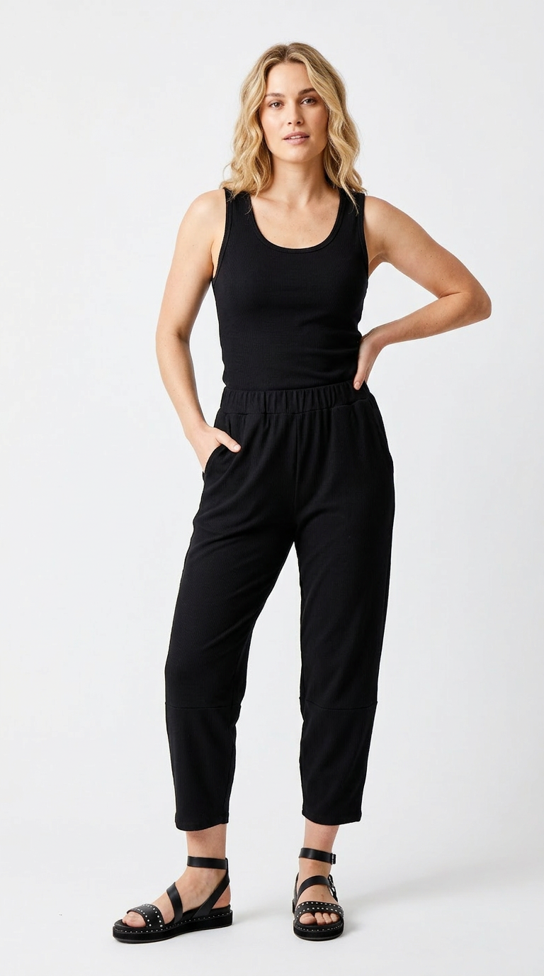 Joss Rib Jersey Muscle Back Tank - Suzy D London
