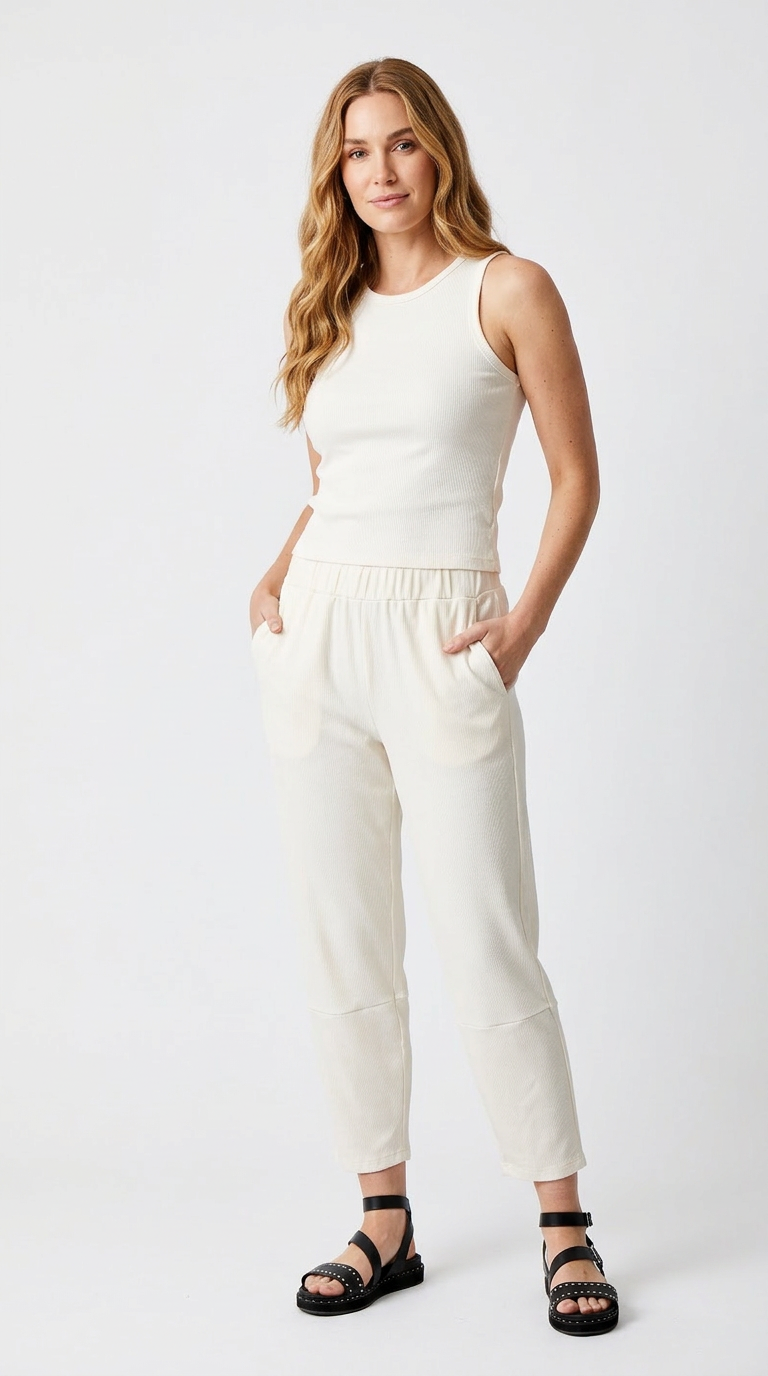 Joss Rib Jersey Muscle Back Tank - Suzy D London