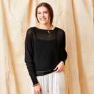 Lazaria Slash Neck Batwing Sparkle Knit - Suzy D London