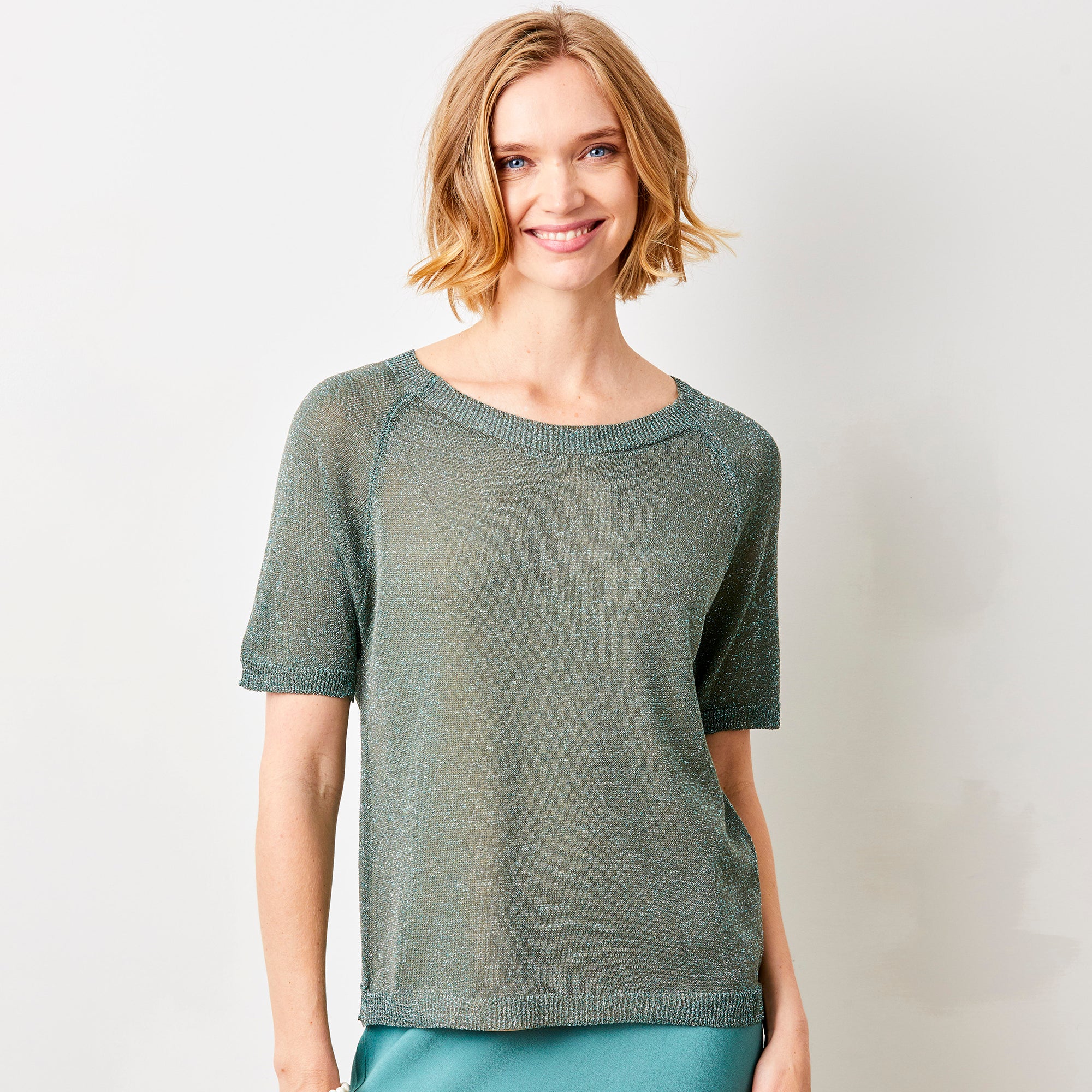 Lumen Sparkle Knit Tee - Suzy D London