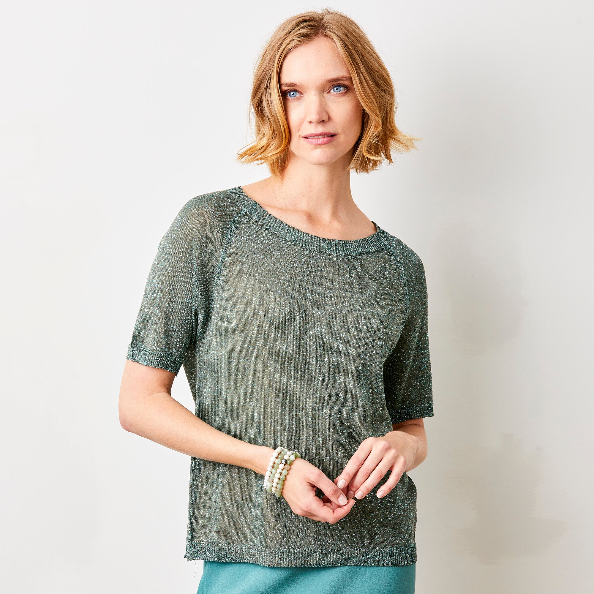 Lumen Sparkle Knit Tee - Suzy D London