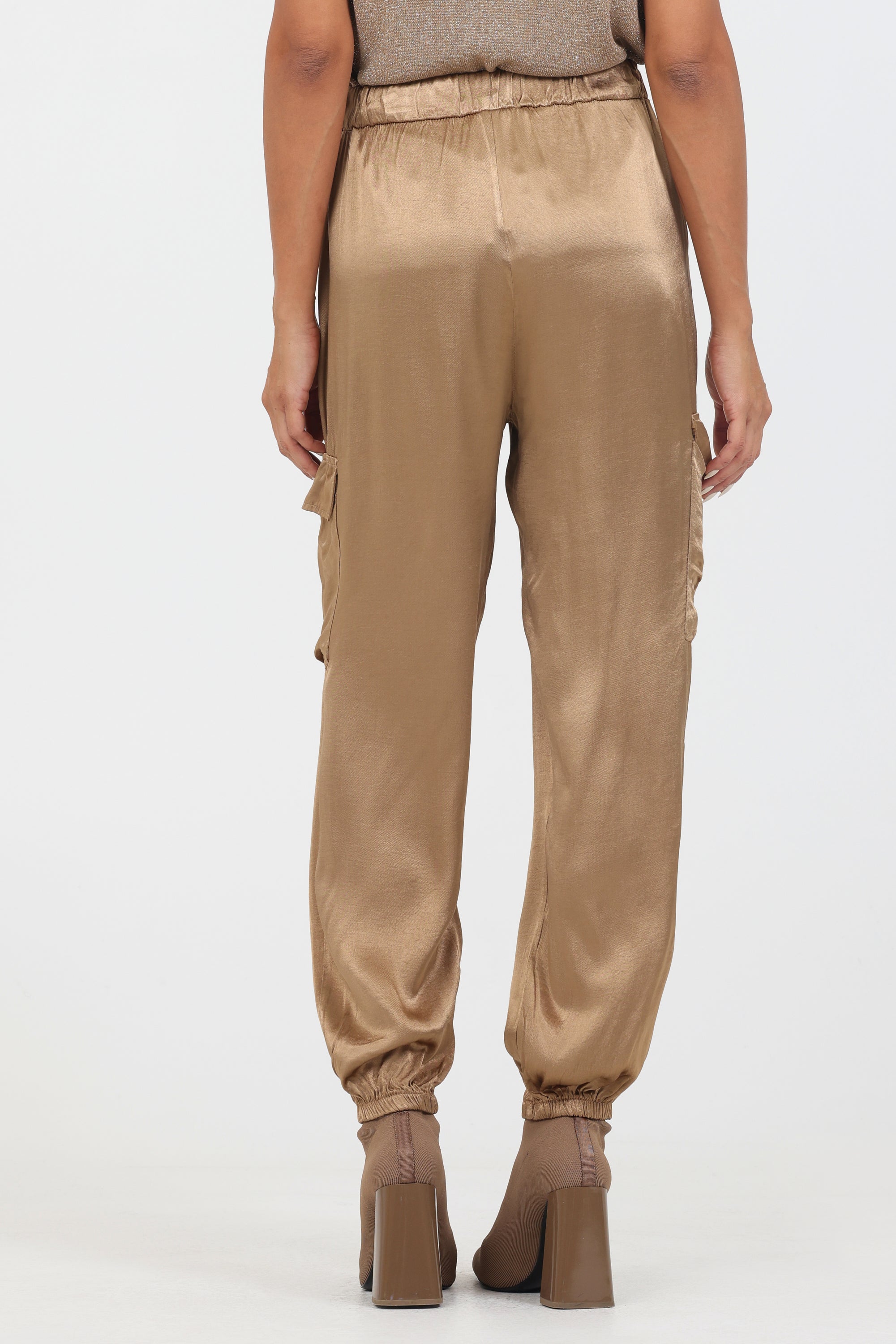 Mariah Satin Combat Pants - Suzy D London
