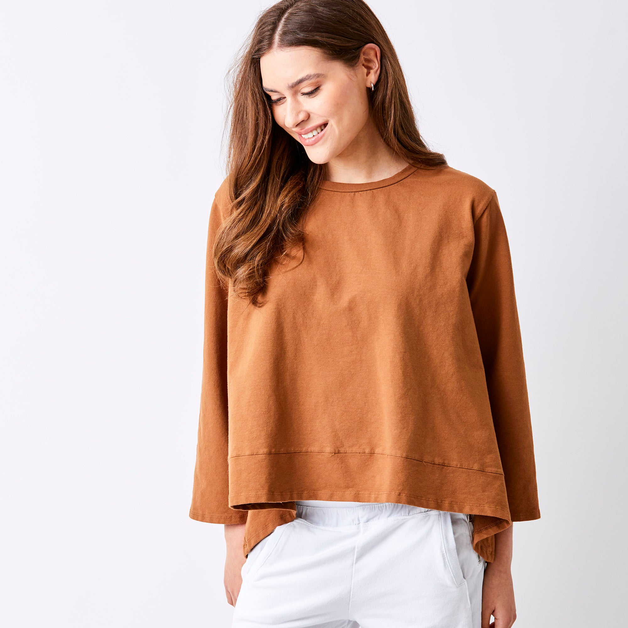 Maven Hi Lo Front Flared Sweat - Suzy D London