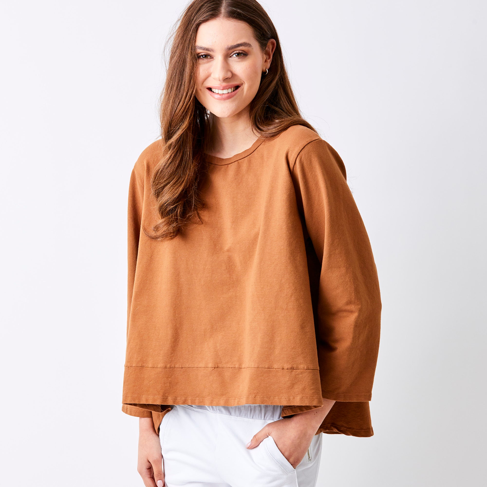 Maven Hi Lo Front Flared Sweat - Suzy D London