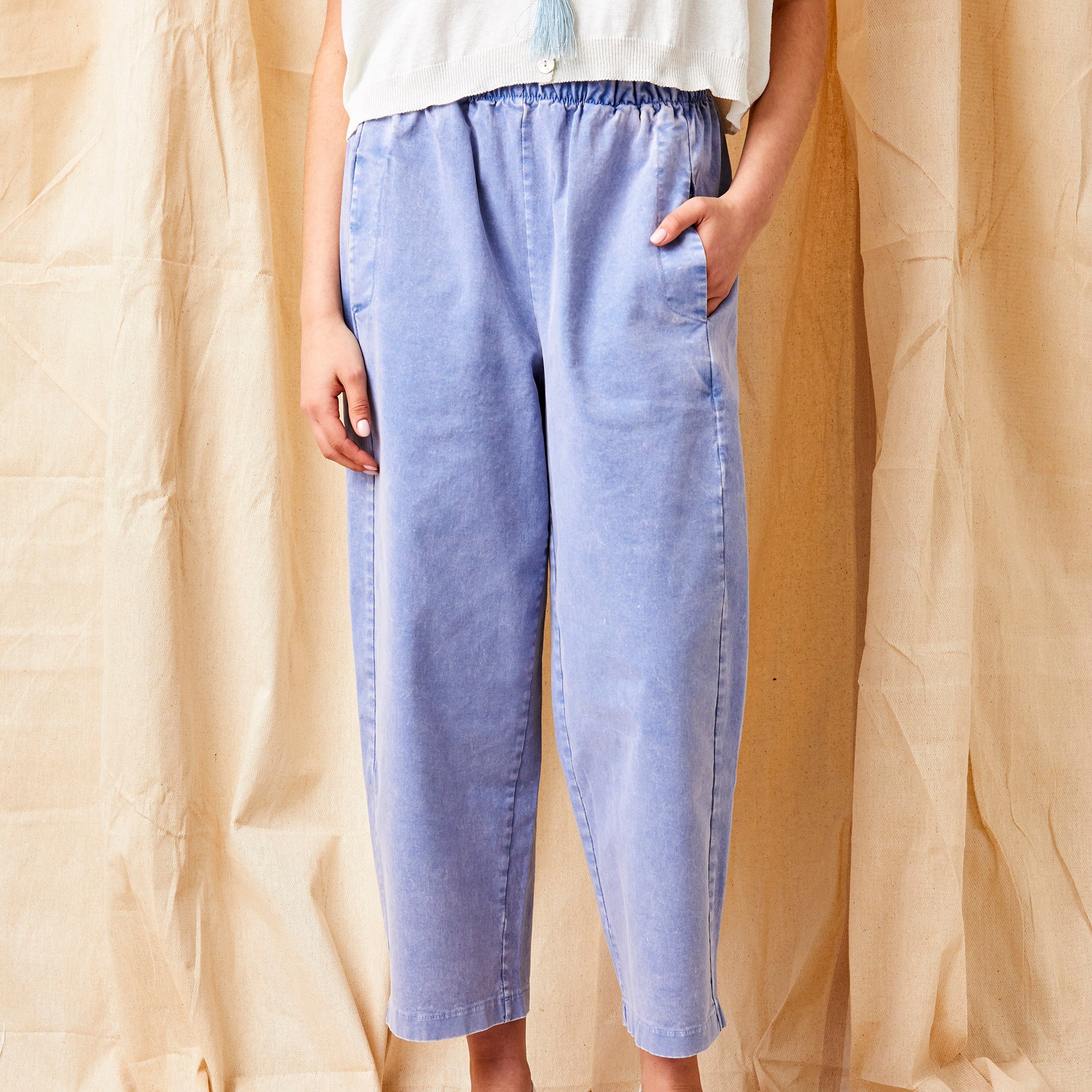 Orly Heavy Cotton Vintage Wash Baggy Pants - Suzy D London