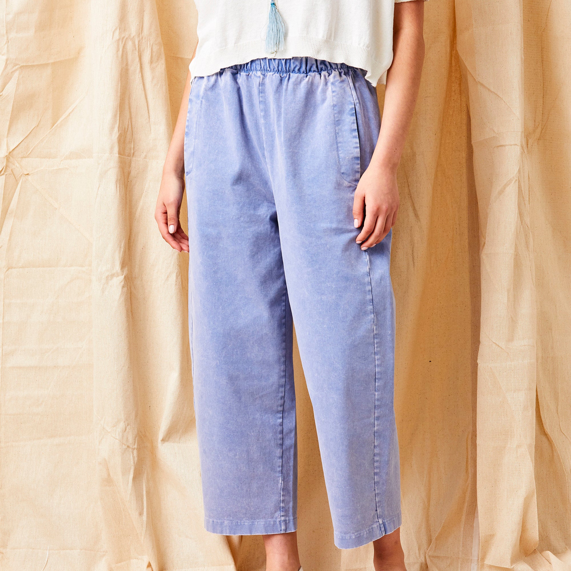 Orly Heavy Cotton Vintage Wash Baggy Pants - Suzy D London