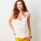 Sable Satin Lace Trim Cami - Suzy D London
