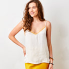 Sable Satin Lace Trim Cami - Suzy D London