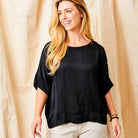 Sigal Satin Oversize Box Tee - Suzy D London