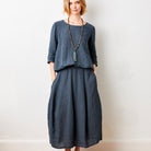 Solene Linen Bubble Shape Skirt - Suzy D London