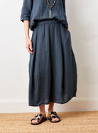 Solene Linen Bubble Shape Skirt - Suzy D London