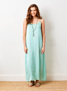 Suzie Satin Shoestring Strap Maxi Dress - Suzy D London