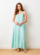 Suzie Satin Shoestring Strap Maxi Dress - Suzy D London