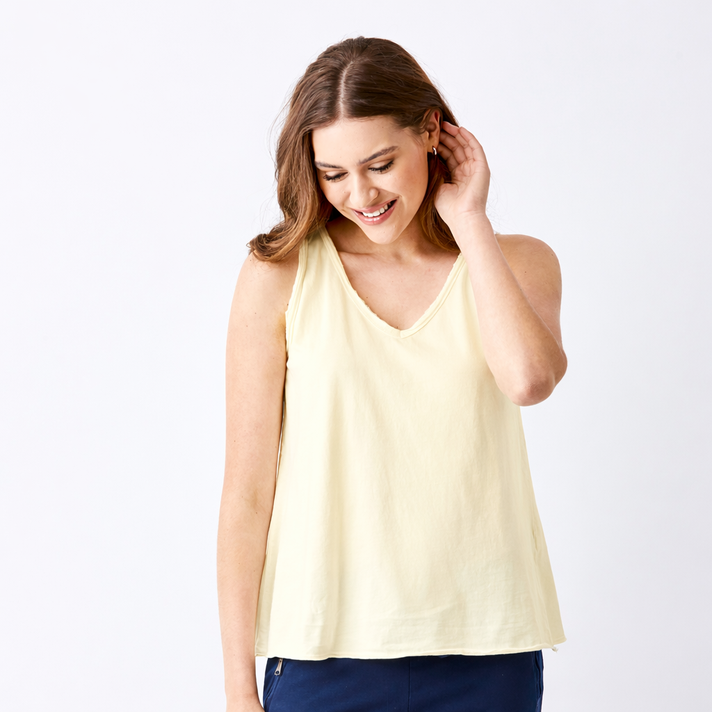 Jewel Relaxed Fit Jersey Vest - Suzy D London