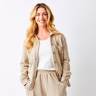 Wanita Sweat shirt With Raw Edge & Pocket - Suzy D London