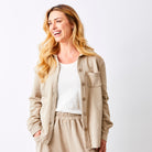 Wanita Sweat shirt With Raw Edge & Pocket - Suzy D London