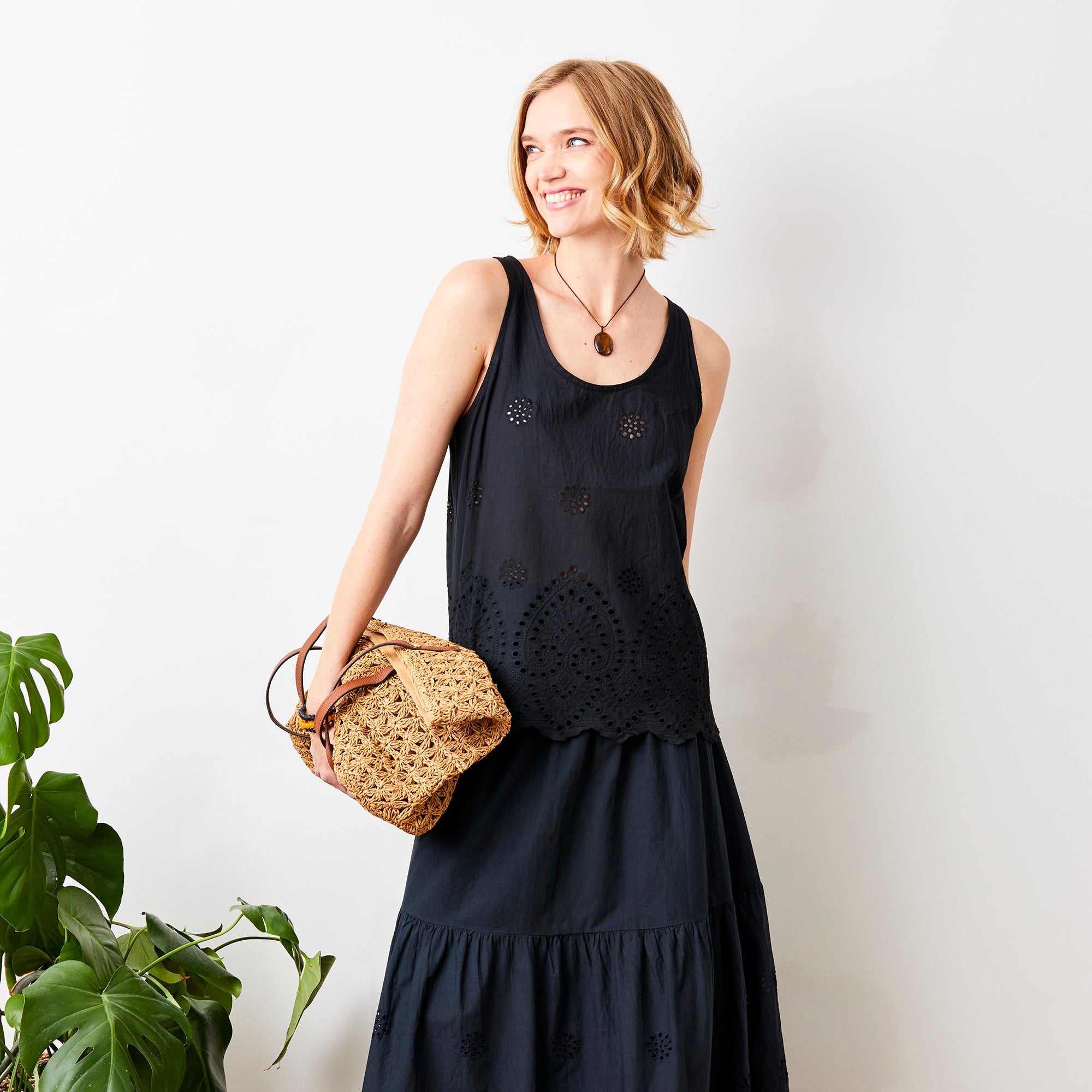 Waterlily Broderie Anglaise Maxi Skirt - Suzy D London