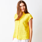 Ynez Short Sleeve Linen Shirt - Suzy D London