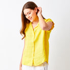 Ynez Short Sleeve Linen Shirt - Suzy D London