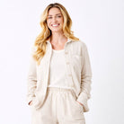 Wanita Sweat shirt With Raw Edge & Pocket - Suzy D London