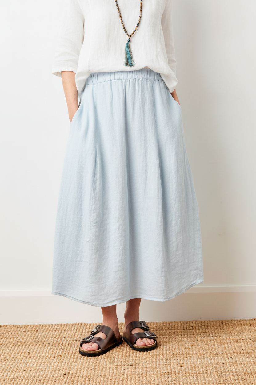 Solene Cloud Blue & White